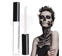 White Face Paint for Halloween, Matte Liquid Lipstick, Long Lasting Waterproof Moisturizing Lip Gloss - Highly Pigmented Face and Body Paint for Halloween