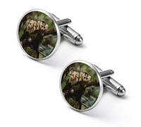 White Faced Capuchin Monkeys Men Cufflinks Shirt Cuff Links Business Tuxedo Studs Wedding
