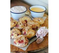 White Falcon Enamel Two Blue Rim Pudding Basin Serving Dip Dishes Souffle 12cm