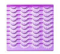 White False Eyelashes Natural Looking Fake Eyelashes for Cosplays, Masquerades, Costume Parties, Photoshoots Easy to Apply Masquerade Party Eyelashes