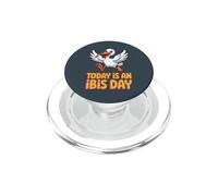 White Fantastic Bold Nature Feather Awesome Unique Bird Ibis PopSockets PopGrip for MagSafe