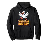 White Fantastic Bold Nature Feather Awesome Unique Bird Ibis Pullover Hoodie