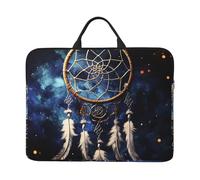 White Fantasy Dream Catcher Laptop Case 14 Inch Laptop Sleeve Computer Carrying Bag Shockproof Protective Notebook Case Portable Laptop Bag Waterproof Briefcase Bag for Men Women