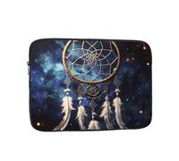 White Fantasy Dream Catcher Laptop Sleeve for Women Men, 13 Inch Waterproof Laptop Bag Lightweight Notebook Computer Cover Bag