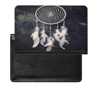 White Fantasy Dream Catcher Passport Holder for Travel Essentials Leather Passport Wallet Slim Passport Cover Waterproof Passports Book Holders Card Case Travel Accessories for Women Men