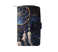 White Fantasy Dream Catcher Wallet Multifunctional Wallets for Men Compact Wallet Purse Passport Bag