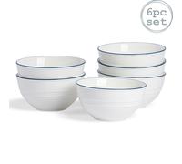 White Farmhouse Cereal Bowls - 15cm - Pack of 6 Nicola Spring White One Size