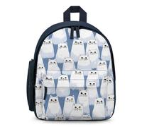 White Fat Cats Printed Backpacks 12.5" Lightweight Daypacks Travel Bag for Camping Hiking