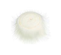 White Faux Fur Fabric,9 x 150cm Shaggy Plush Fur Fabric Cut Turkey Fluffy Craft Fur for Gnomes Beard Santa Claus Hair Dwarf Cosplay Costume DIY Craft Decoration (1-White)