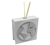 White Faux Leather Air Freshener World Theme Travel Favors Wedding, Baptism, Communion, Confirmation, Graduation, Wedding Anniversaries and Useful, Original and Cheap Gifts. (I102LG)