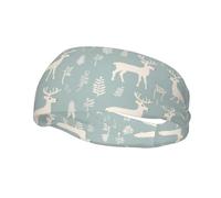 White Fawn Sports Headband for Light Comfort Absorbent Elastic Breathable Outdoor Activities
