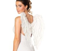 WHITE FEATHER ANGEL WINGS FANCY DRESS HEN NIGHT PARTY