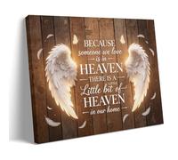 White Feather Angel Wings Poster Canvas Wall Decor Art Painting Prints on Modern Artwork for Living Room,Bathroom,Bedroom,Home 16x24inch(40x60cm)