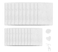 White Felt 20 Pcs, Fabric Soft and Durable White Sheets, Felt Sheets for Crafting, Fabric for Art Project and Sewing DIY Craft Handmade Gifts