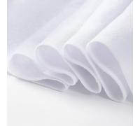 White Felt Fabric 90 x 90cm/1.4mm Thick Soft Durable Felt Fabric Sheet by The Yard Large Craft Felts Roll for DIY Sewing Patchwork