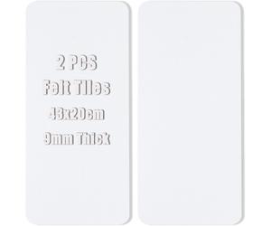White Felt Pin Board Cork Board Large Bulletin Boards Tiles, Self-Adhesive Felt
