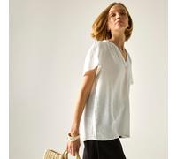 Regatta Women's Selen Short Sleeve Open Collar Blouse in White | Size: 14 Regatta White 14