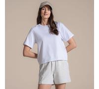 White female 20 Craghoppers Women's Elements Short Sleeved T-shirt White, Size: 20