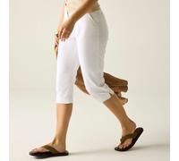White female 8 Regatta Women's Bayletta Capri Trousers White, Size: 8
