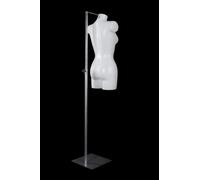 WHITE Female Lingerie Swimwear Fashion Display Mannequin Bust Complete With Metal Floor Stand