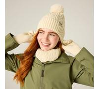 White female One Size Regatta Women's 3 Pack Knit Pom Set White