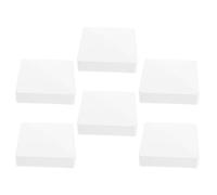 White Fence Post Caps Covers Pyramid Style 6pcs PVC 4 Inch