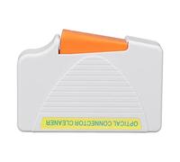 White Fiber Optic Cleaning Box Professional SC FC LC ST Connector Cleaner No Fluff Left Lightweight Portable For Fiber Optic Maintenance ABS Material 550 Times Cleaning Capacity