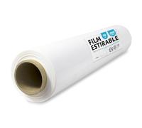 White Film for Packaging, Covered Plastic, White Film for Packaging Moving Boxes, Protecting Furniture and Shipping, Measures 50 cm x 200 m Stretchable · m-Office (White, 1 pc)