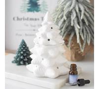 Something Different White Fir Tree Oil Burner and Wax Warmer, White