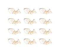 White Fish Bones Enamel Pin Cartoon Animal Brooches Badge Funny Enamel Lapel Pin Clothes Bag Backpacks Lapel Badge Pin, 12 PIECES, no gemstone