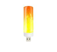 White Flame Effect Light Bulbs - LED Flame Bulb, Bulb USB | Light USB Rechargeable Save Energy, Like Lantern Natural Effect Decorative Fireplace for Room Party Bar Decor