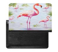 White Flamingo Passport Cover Protector Rfid Blocking Passport Holder Id Card Holder Secure Travel Wallet Organizer for Passport Tickets Credit Cards, style, One Size