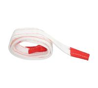 White Flat Lifting Sling with End Loop, Reinforced Webbing | Industrial Grade Polypropylene Fabric, Secure Lifting for Crates, Cranes, Loading Docks, Vehicle