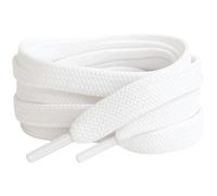 White Flat Shoelaces 90cm / 35.5” Long laces ideal replacement laces suitable for Converse, Nike, Adidas, Vans, Reebok, Puma, adults or kids