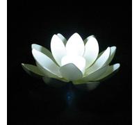 (White) Floating LED-Lotus Lights Outdoor Pond Pool Garden Flower Night Lamp Decor