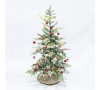 white flocked christmas tree,180cm 6ft,pine tree artificial xmas tree with sturdy metal stand snow effect full tree easy assembly fo commemoration day