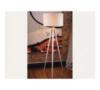 Beliani Floor Lamp Stiletto Metal White, White