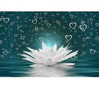 White Floral Lotus Pattern Puzzle,Adult Puzzle,Paper Puzzle,1000 Piece Puzzle for Adults26x38cm