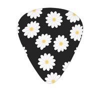 White Flower Guitar Plectrums 12 Pieces For Ukulele Bass Instrument Accessories