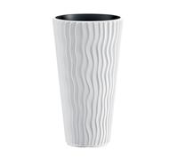 White Flower Pot 530mm x 300mm Slim Tall Flowerpot Planter