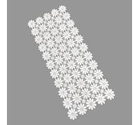 White Flower Runners Lace Table Cloth Shower Dresser Scarf for Home Kitchen Wedding Banquet Tea Table TV Cabinet Dining Table Heat Insulation Table Runner(90*40cm)