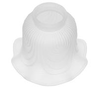 White Flower Shaped Glass Lamp Shade 43mm Hole for Pendant Lights | Reverse Opening Design, Modern Nordic Style, Suitable for Living Rooms, Reading Areas, Table Lamps and Easy Replacement