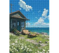 White Flowers Jigsaw Puzzle 2000 Piece, Puzzles for Adults 2000, The Impossible Challenge, Jigsaw Puzzle Games Classic Educational, Wooden Puzzles, for Home Wall Decoration Gift FNKL1-31