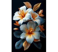 White Flowers Puzzles 1200 for Adults,jigsaw puzzles for adults 1200 Pieces Puzzle Home Challenging Educational Games Home Decoration puzzle Gifts