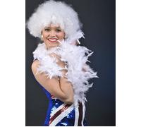 White Fluffy Fancy Dress Feather Boa