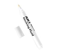 White Fluid Marker Pen for Watercolor Painting Quick Drying 0.7mm Fine Tip 3.0mm Broad Tip Acrylics White Marker Fine