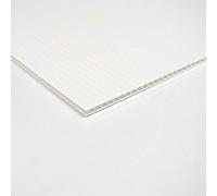 White Fluted Outdoor Plastic Display Board. 3 Sheets Sized to A1 (841x594mm)