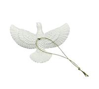 White Flying Pigeon Pendant - Peace Pigeon Ornaments | Abs Lifelike Peaceful | Seasonal Decor for Thanksgiving, Christmas, Valentine's Day | 9×6cm | 3.54×2.36in