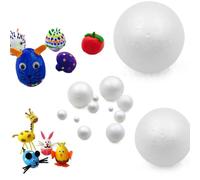 White Foam Balls 10pcs for Crafting and Decorating Weddings, Parties, and Special Occasions (3cm)