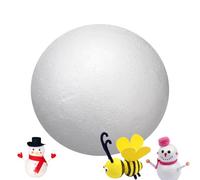 White Foam Balls For Crafts - 20cm Solid Polystyrene Sphere For Kids Projects | Lightweight Craft Ball For Art Modelling, Decorations, Christmas Ornaments, School Handmade Activities